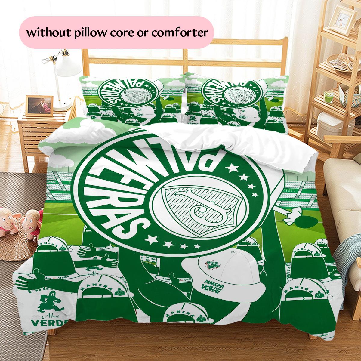 

Palmeiras Pattern Bedding Quilt Set Home Decoration Gift (1 * duvet cover + 2 * pillowcase without core) 135x200cm