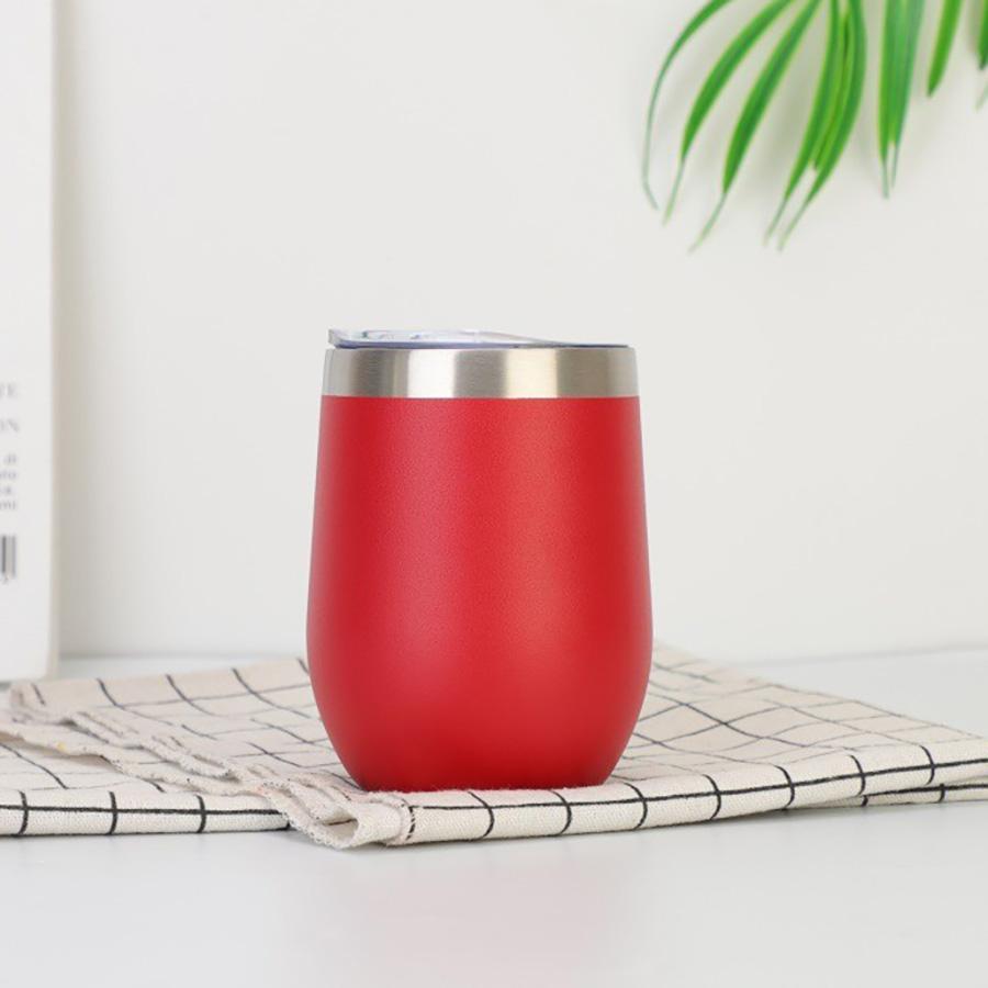12oz Eggshell Cup Stainless Steel Vacuum Thermos Cup Double-Layer Vacuum Insulation U-Shaped Egg Cup Portable Office Thermal