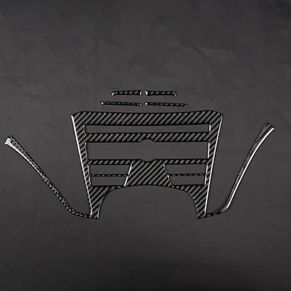 For Acura TL 2009-2014 LHD Center Console CD Panel Trim Sticker Black Carbon Fiber Cover Interior Accessories Upgrade Decor