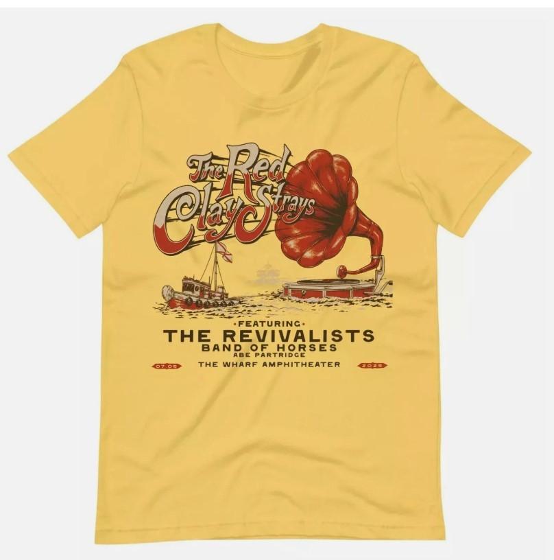 The Red Clay Strays Tour 2025 The Revivalists T Shirt Full Size S-5XL Unisex T-Shirt L