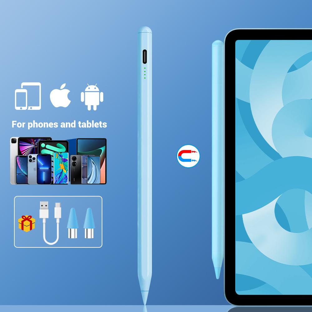 

Универсальный стилус для сенсорного экрана Android IOS, емкостная ручка для iPad, ручка для рисования Apple Pencil, Huawei, Xiaomi, сенсорная ручка для телефона синий
