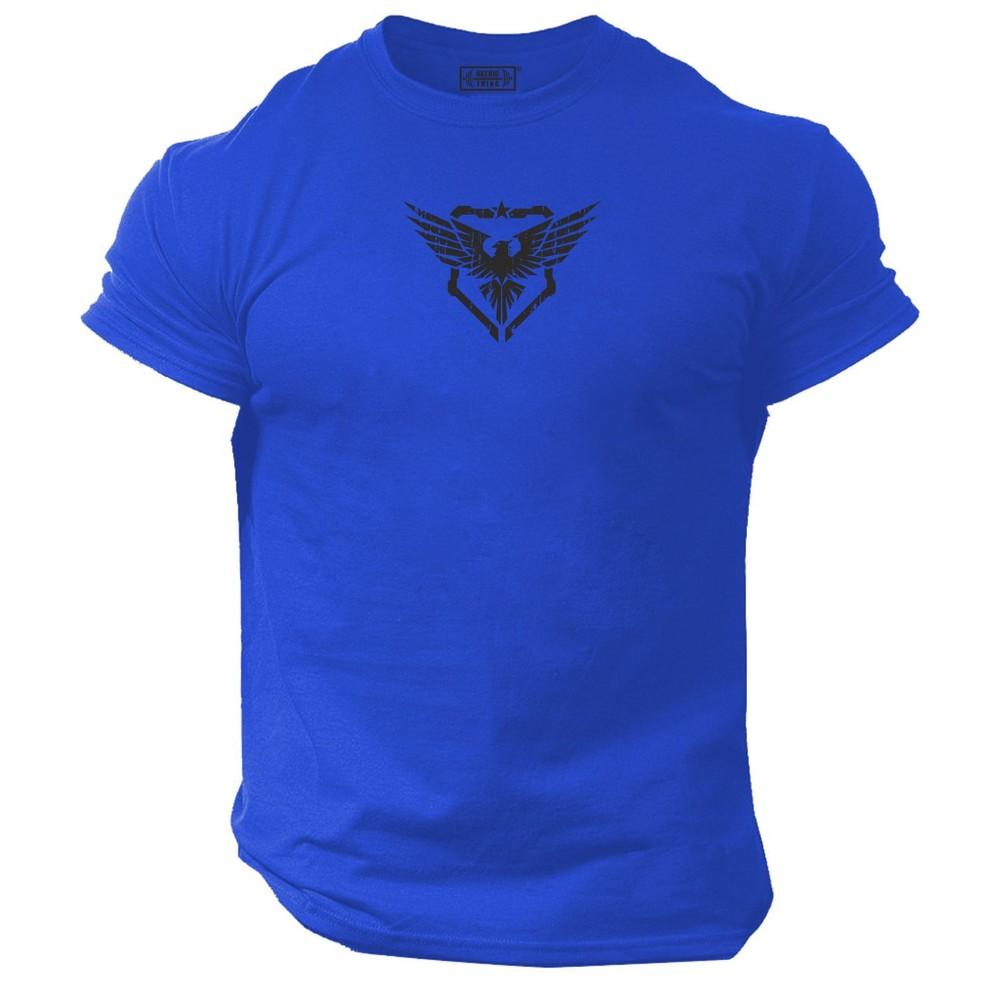 Military Eagle T Shirt Gym Clothing Bodybuilding Training Workout Boxing Mma Top S