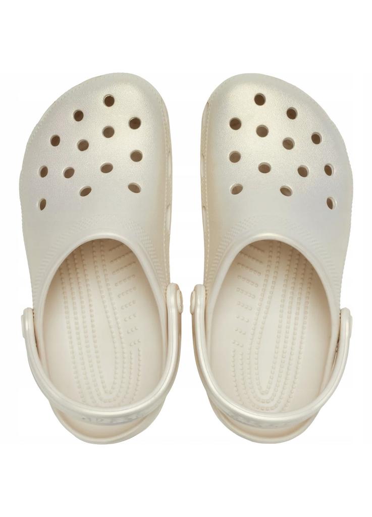 Crocs Classic Pearl Shine Clog 213785 Beige Frappe Marime EU 41-42 Damen Freizeit-Clogs