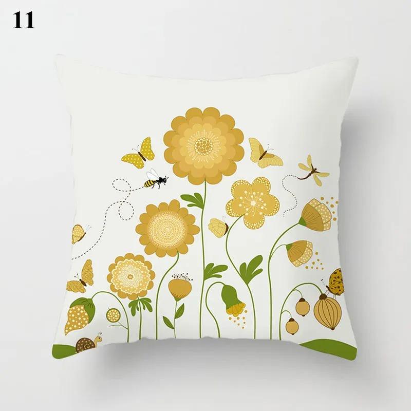 Dandelion Print Pattern Pillowcase Car Ornaments Living Room Office Home Pillowcase