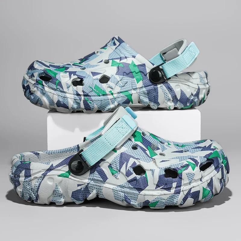 Summer Sandals for Men Fashion Outdoor Garden Clogs Couple Casual Shoes Luxury Sandals Comfort Home Soft Slippers Big Size 46 47