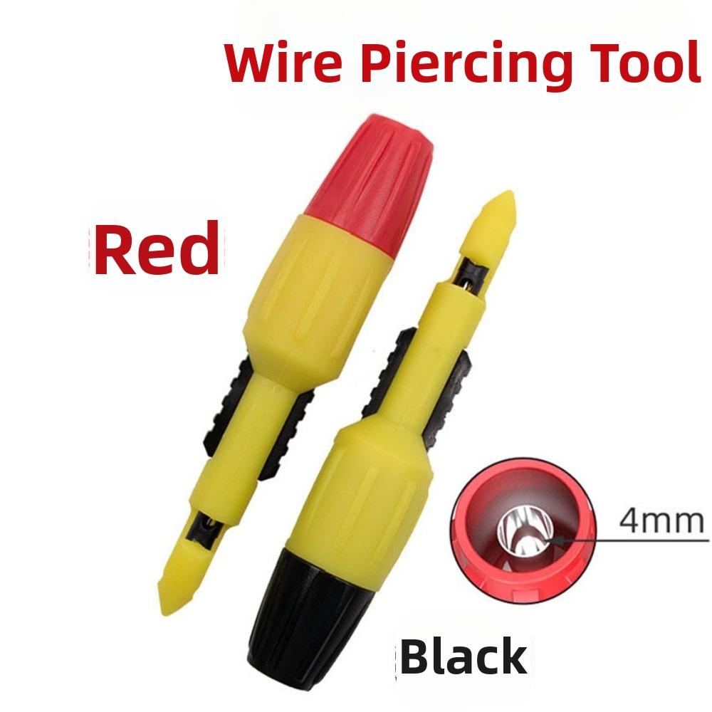 2pcs Set Non-breaking Detection Insulation Piercing Clip Puncture Test Probe Car Electrical Testing