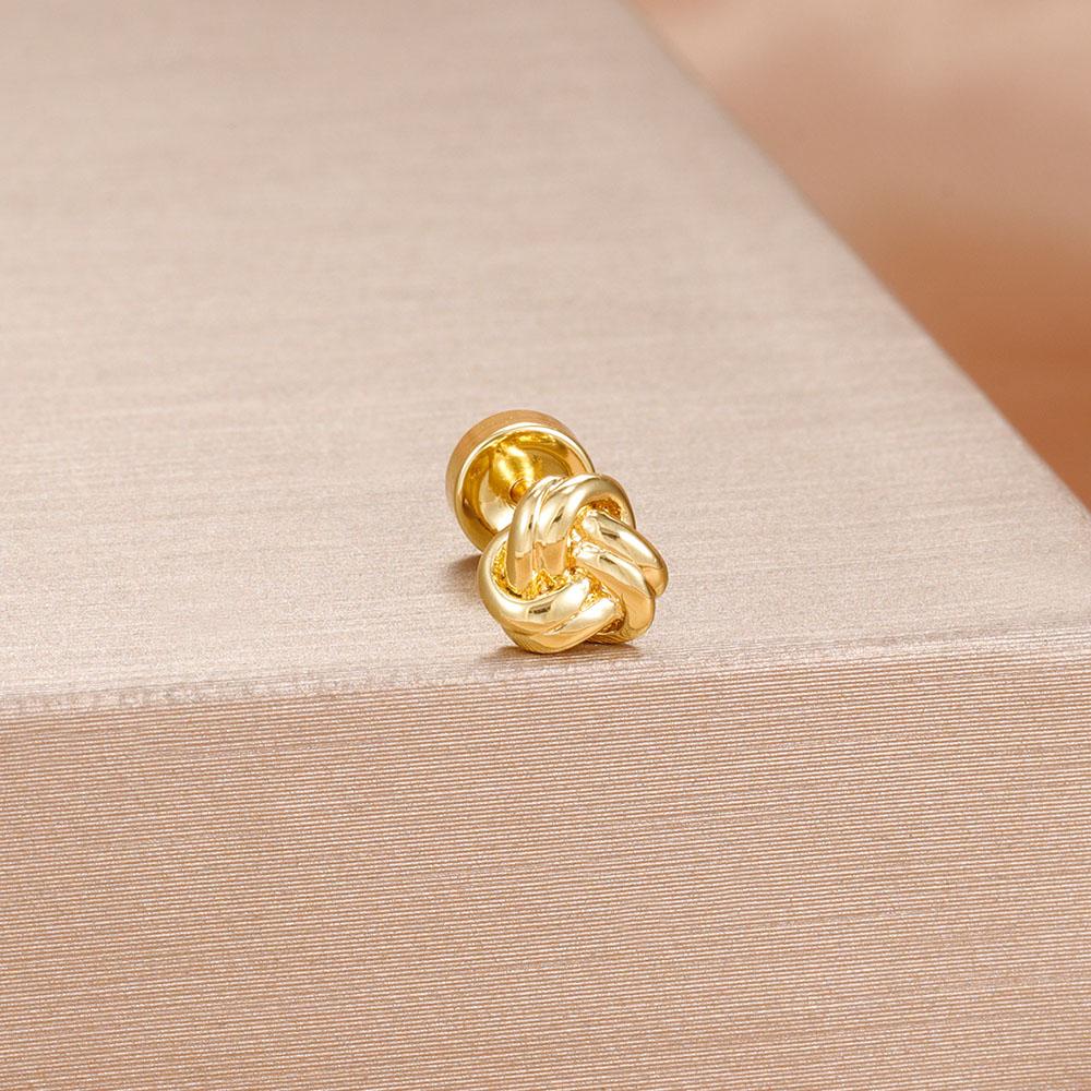 1PC Stainless Steel Star Moon Cartilage Piercing Earrings 18K Gold Plated Helix Tragus Ear Stud Earring Body Jewelry Bijoux Gift