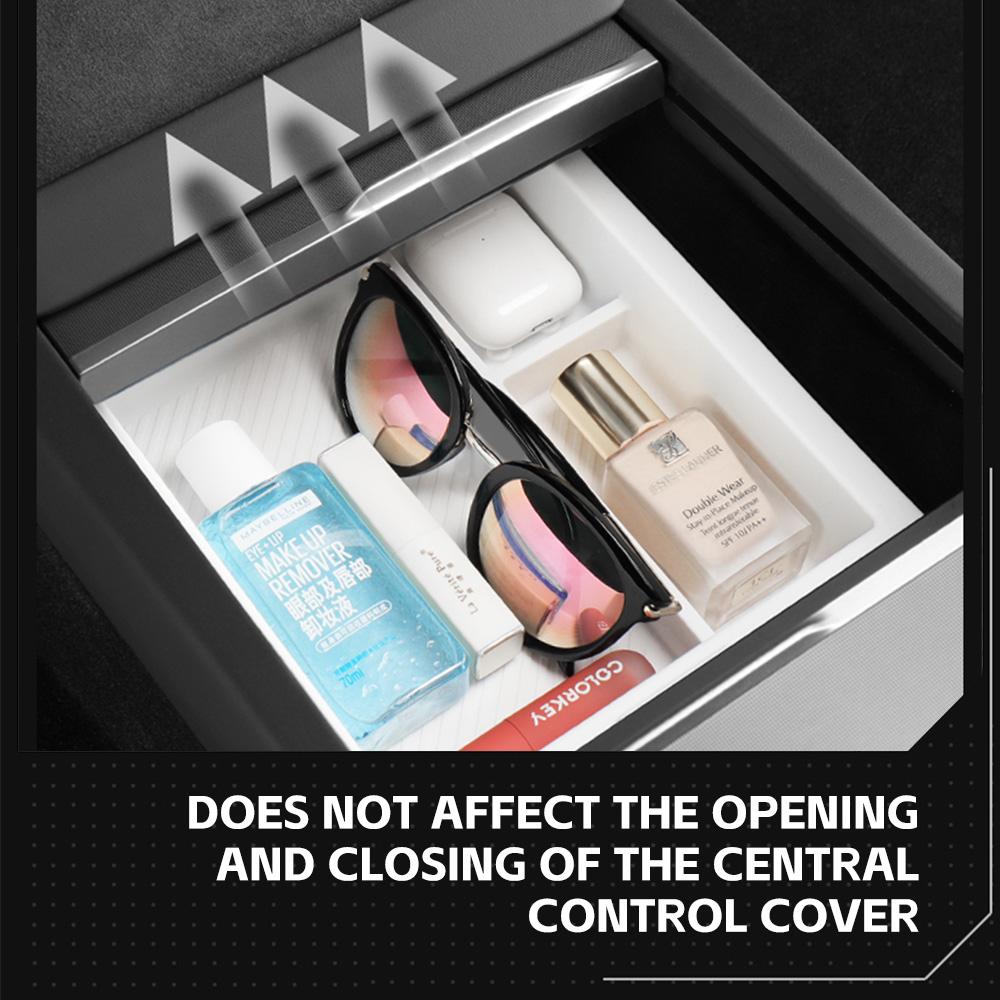 Center Console Storage Tray For Tesla Model 3 Highland 2025 2025 Model Y Juniper 2025 2026 Armrest Storage Box Car Accessories