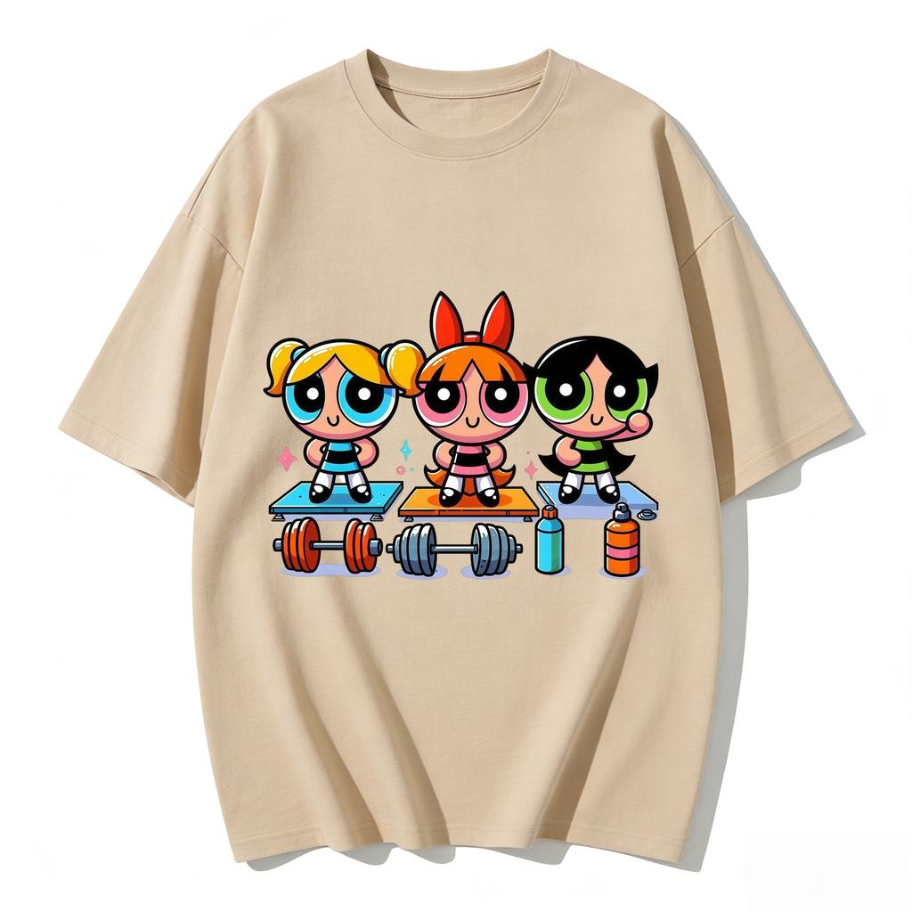 2026 Super Kraftvolle Mädchenbluse Training Streetwear T-Shirts Damen-T-Shirt Klassisches Fitnessstudio Fitness Familien-Passende Outfits Sommer Oberteile