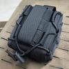 Open Top Nylon Handcuff Pouch Waist Belt Bag Handcuff Holder Hunting Accessory