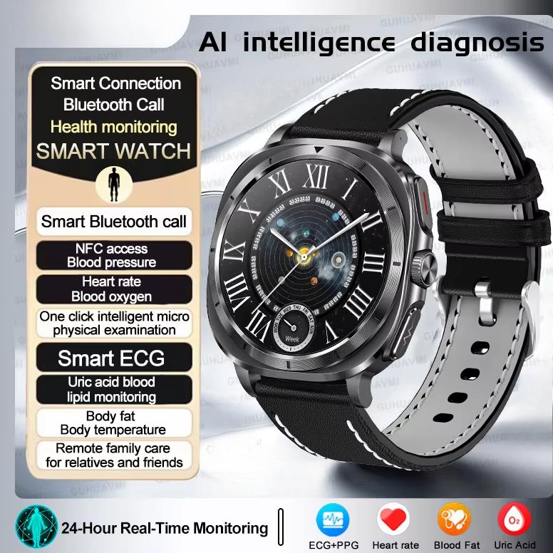 2025 Nové Zdravotní Hodinky 7 Ultra Chytré Hodinky Kyselina močová Krevní lipidy EKG+PPG Krevní tlak Srdeční frekvence Chytré hodinky