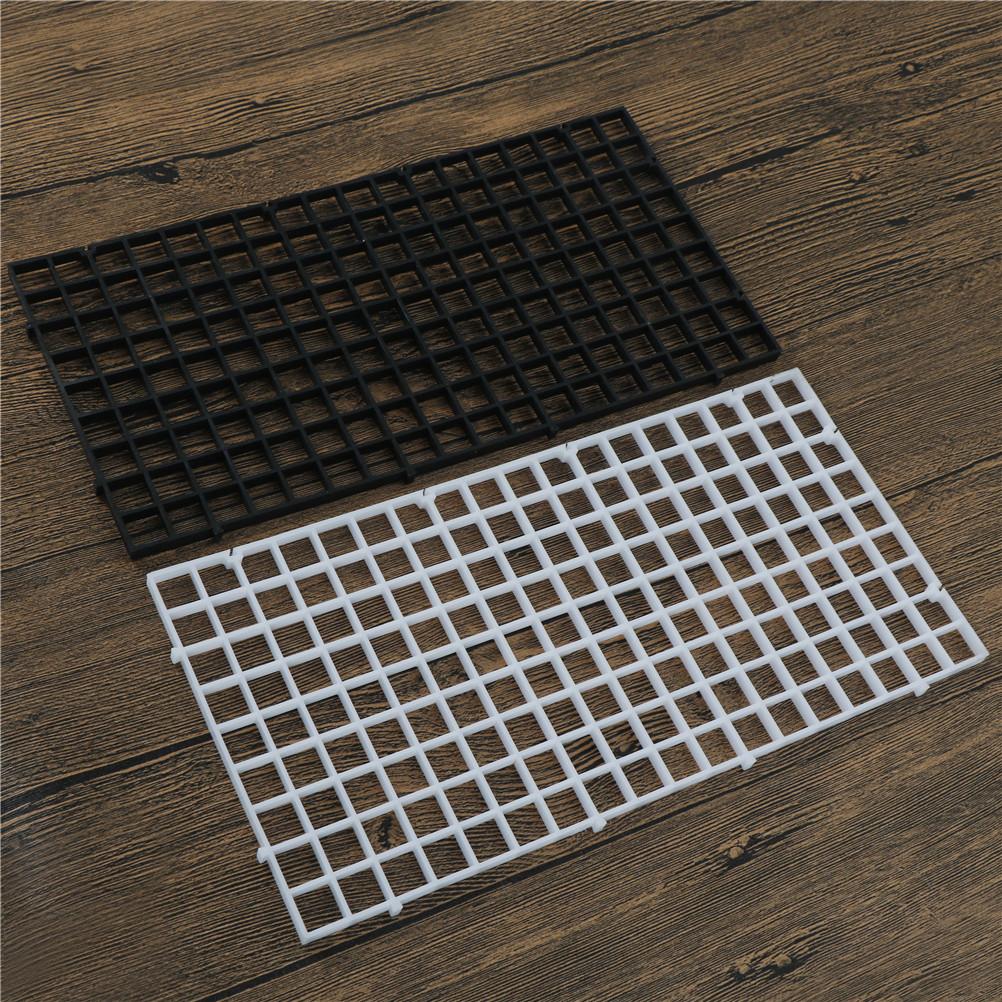 Durable Plastic Fish Grid Divider Holder Fish Tank Tray Egg Crate Aquarium Tank Filter Bottom Isolate Pane 29.6cm X 14.8cm New