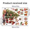 Santa Claus Snowman Christmas Wall Stickers Removable PVC Decals for Festive Holiday Decoration on Smooth Walls