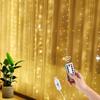2 Stück 3x3m LED-Vorhang-Lichterkette Weihnachts-Girlande Lichterkette Lichterkette LED-Licht Hochzeits- Heim- Schlafzimmer-Dekoration Beleuchtung