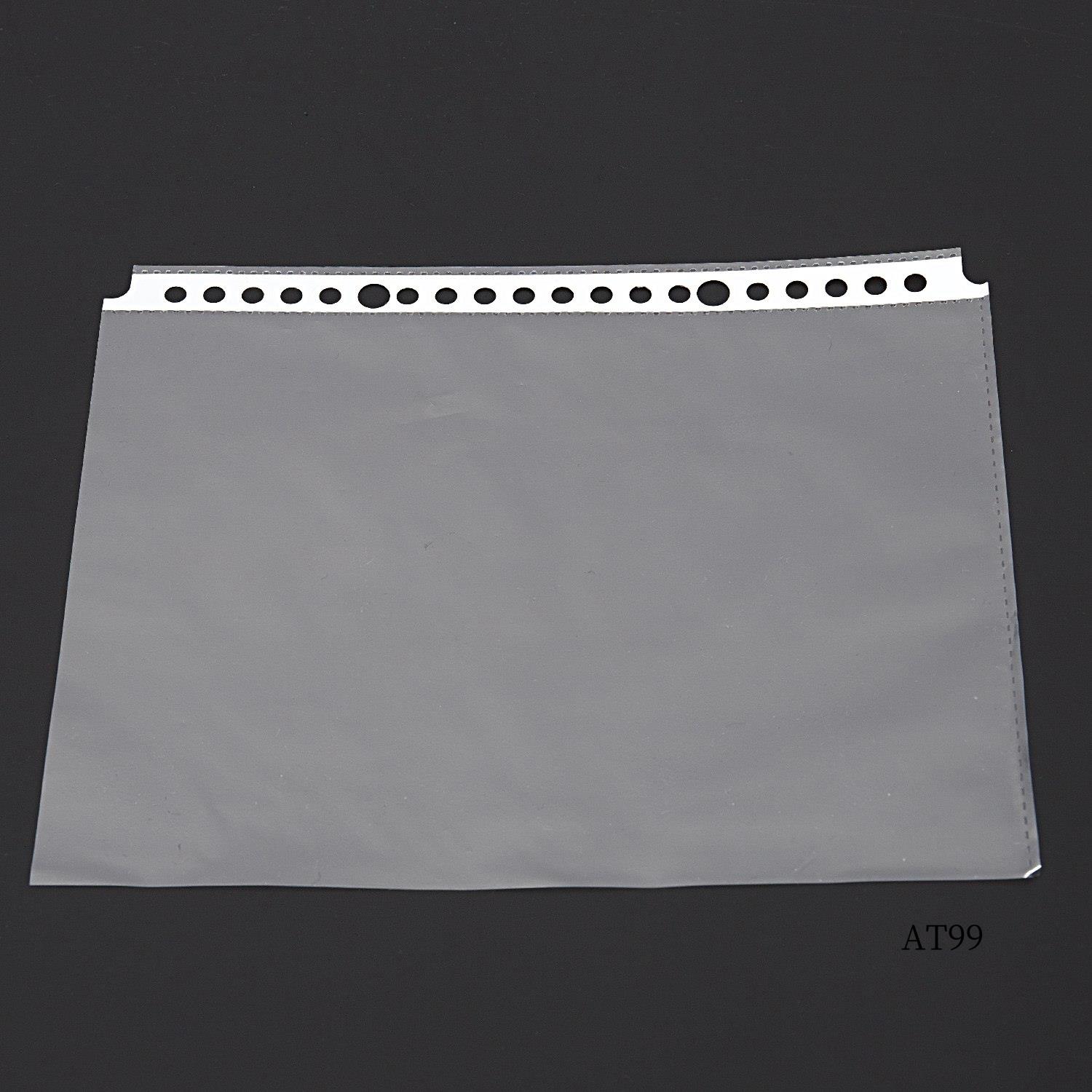 

TA-Упаковка из 200 прозрачных перфорированных карманов формата A5 - Пластиковые полиэтиленовые папки