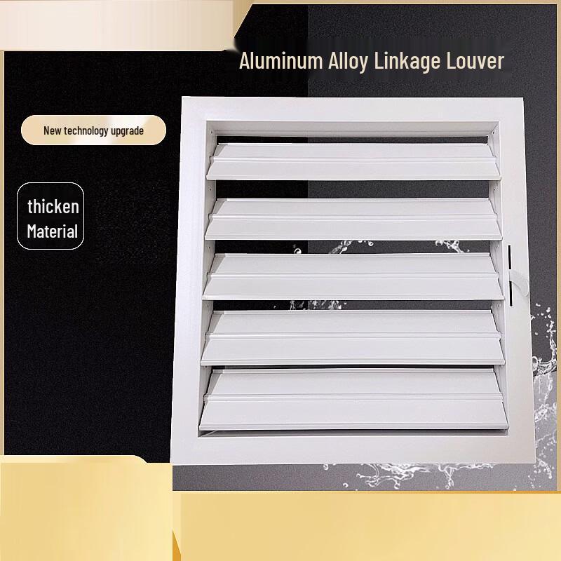 UOSU Aluminum Alloy Adjustable Rainproof Wall Louver Vent