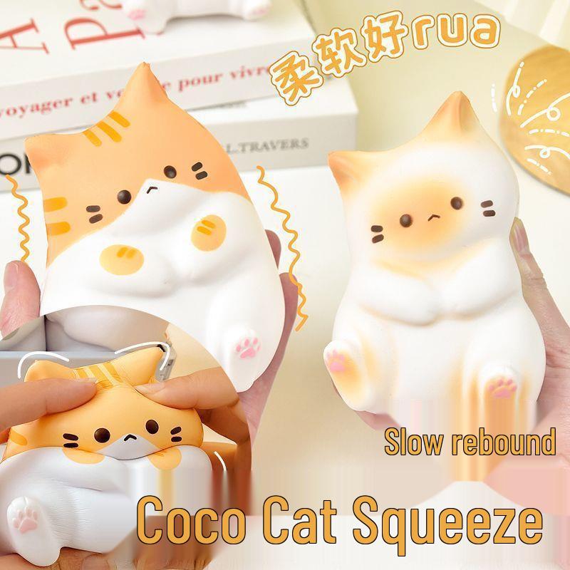 

Cute Coco Cat Rebound Squeeze Toy: Stress Relief for Kids