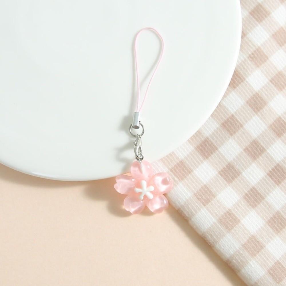 Solid Color Transparent Bag Phone Chains Transparent Kawaii Pendent Accessory  Spring Summer
