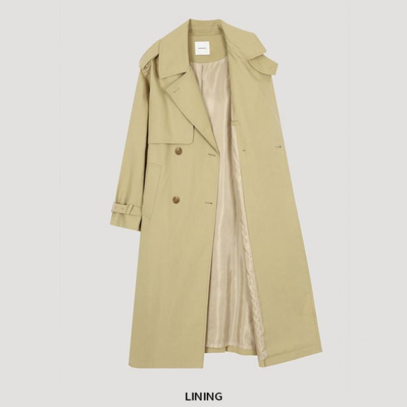  She S miSS  Gun Flap Belted Double Trench Coat Swwbyo32030