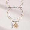 Metal Hollow Vortex Spiral Pendant Necklace For Women Men Punk Cavicle Chain Necklace Jewelry