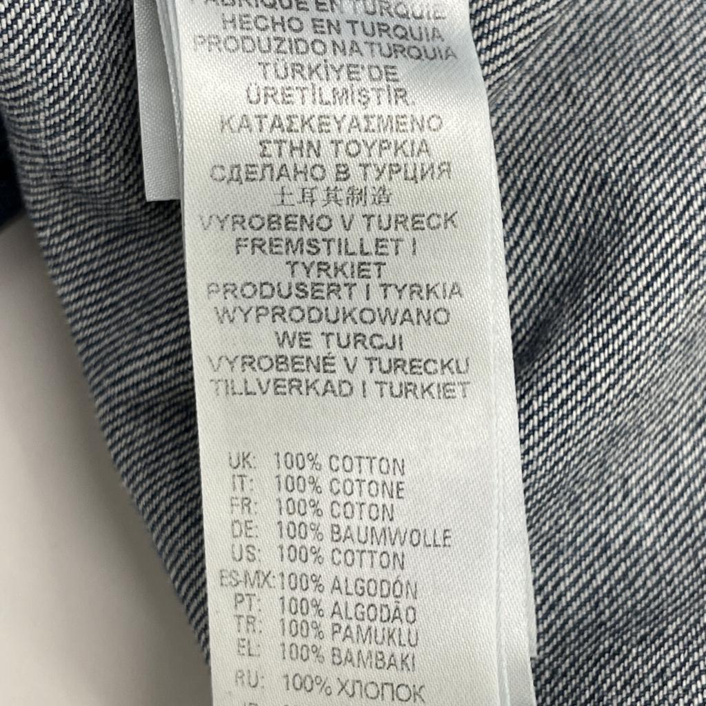 DIESEL D-EAST-P1 Blue Long Sleeve Denim Shirt Washed tops XS blueUsed