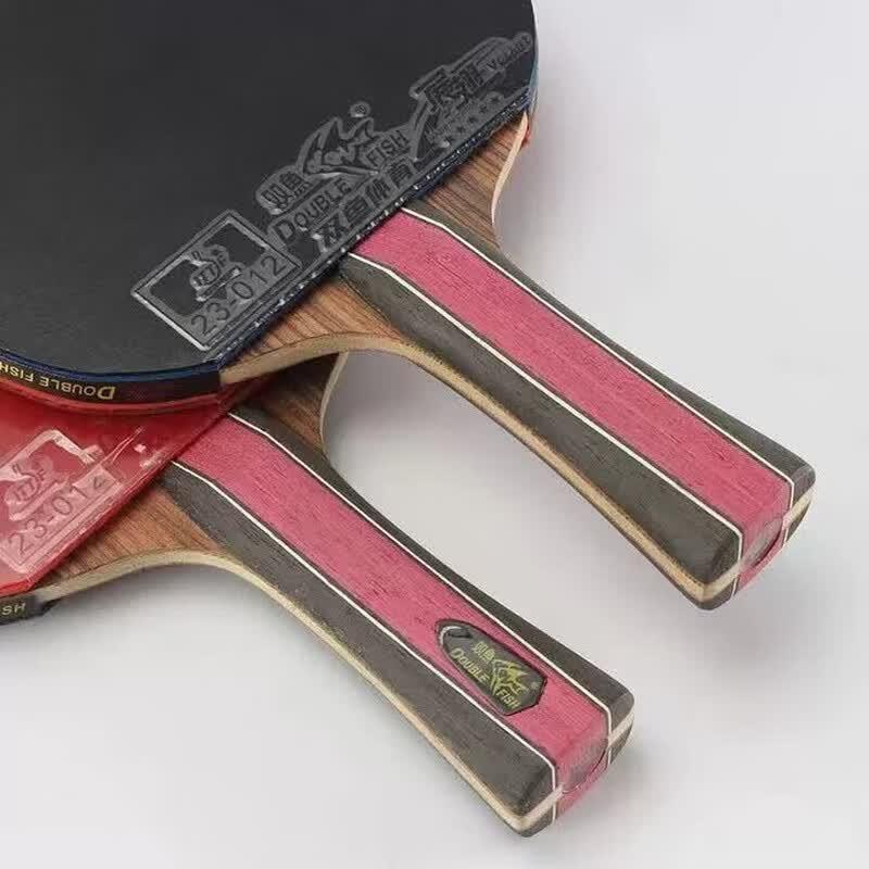 Double Fish Straight Handle Table Tennis Racket