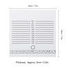 Eyelash Extension Plate White Double Row 20x20cm Wear Resistant Eyelash Pallet with Scale for Eyelash Shops