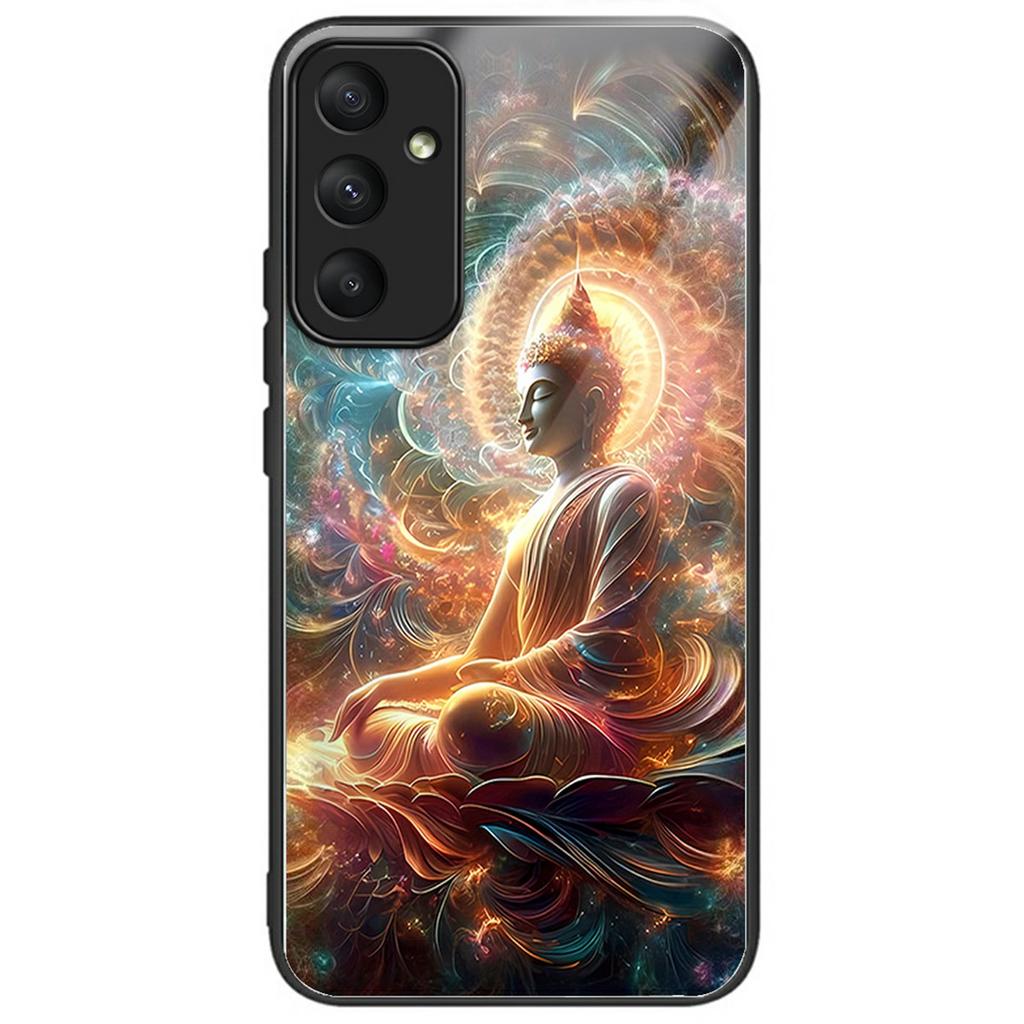 Für Samsung Galaxy S25+ Hülle Gehärtetes Glas TPU Sturzsicher Musterdruck Handyhülle