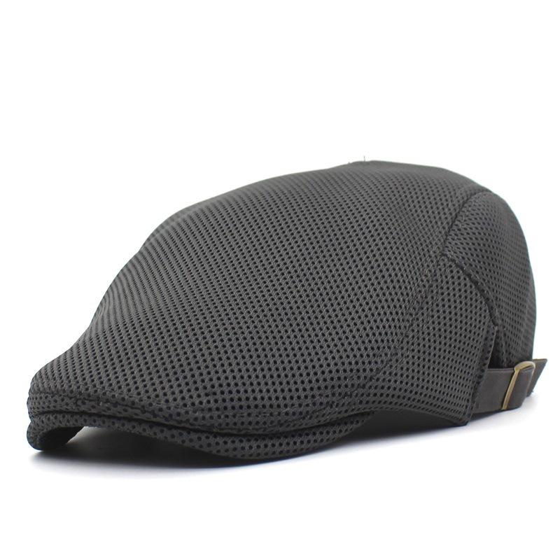 Summer Breathable Mesh Beret Men's and Women's Duck Tongue Cap Forward Cap Outdoor Sun Hat Travel Cap