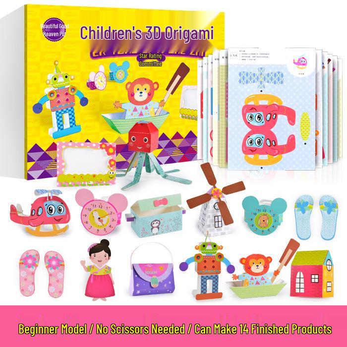 Hibiscus Angel 3D Origami Children s Educational Craft Toy