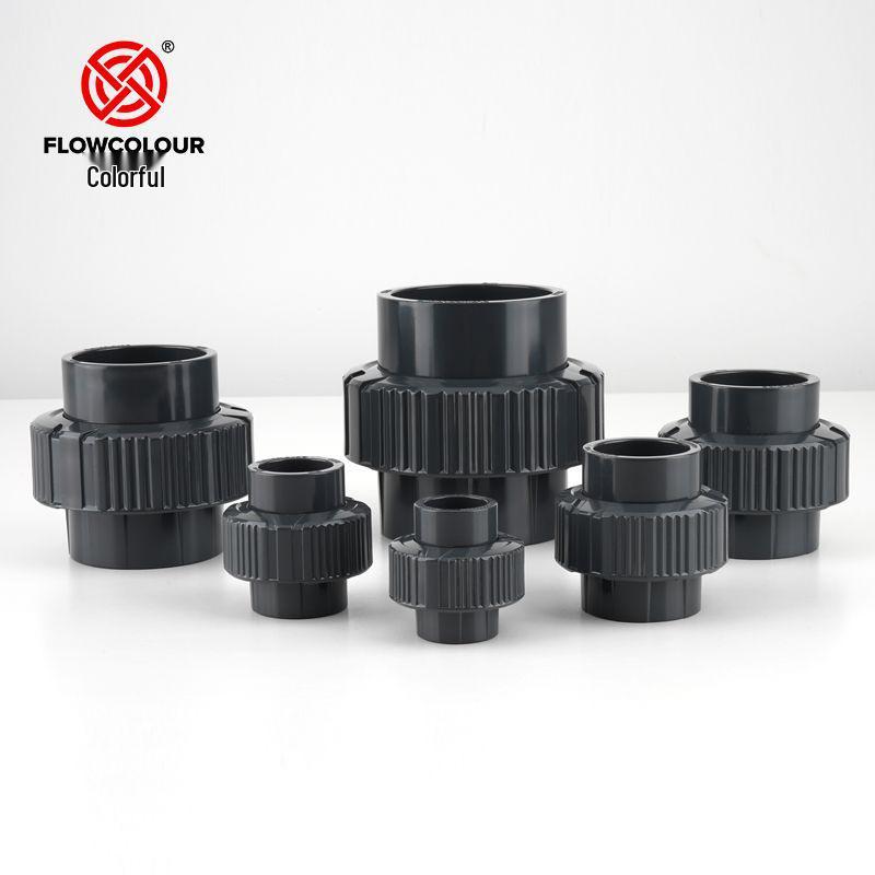 Colorful PVC UPVC Water Pipe Fittings Double Union Quick Connector 4-Point 6-Point