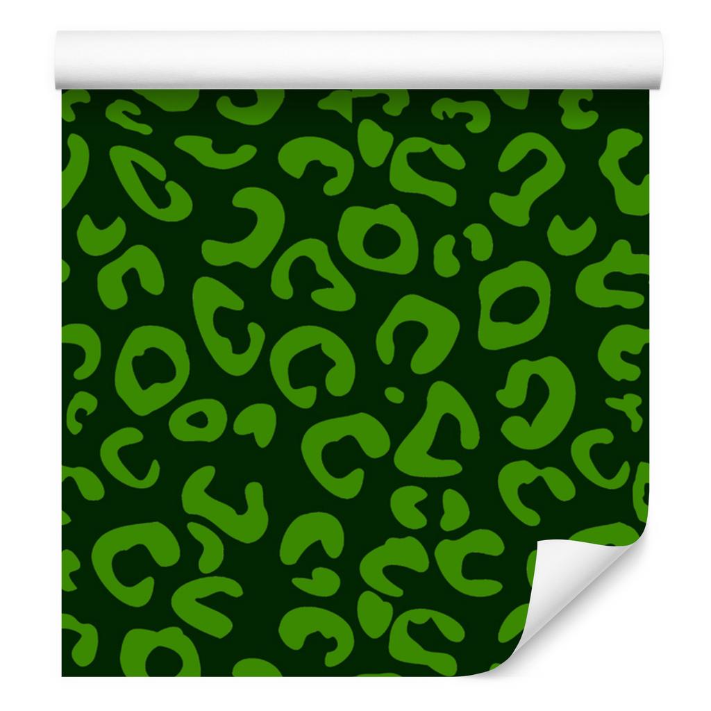 Bottle Green Leather Wallpaper for Living Room and Bedroom 50x1000