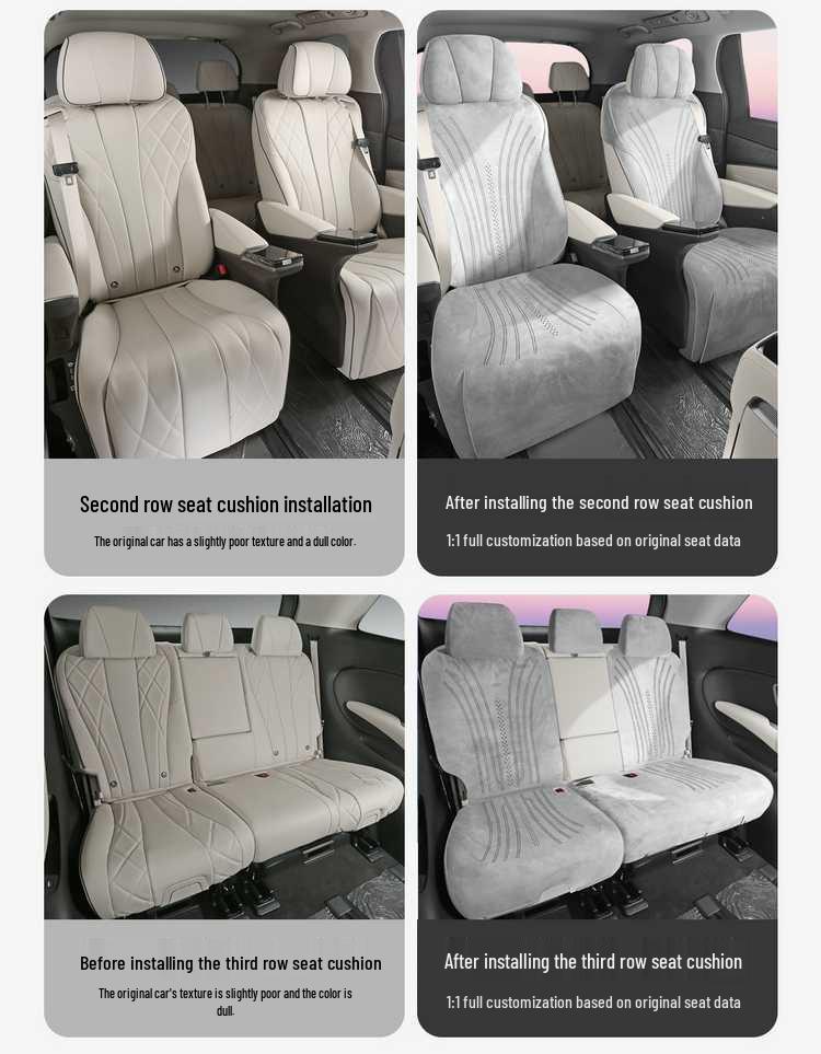 Universal All-Season Breathable Flocking Fabric Car Seat Cover for Denza D9 (202526)