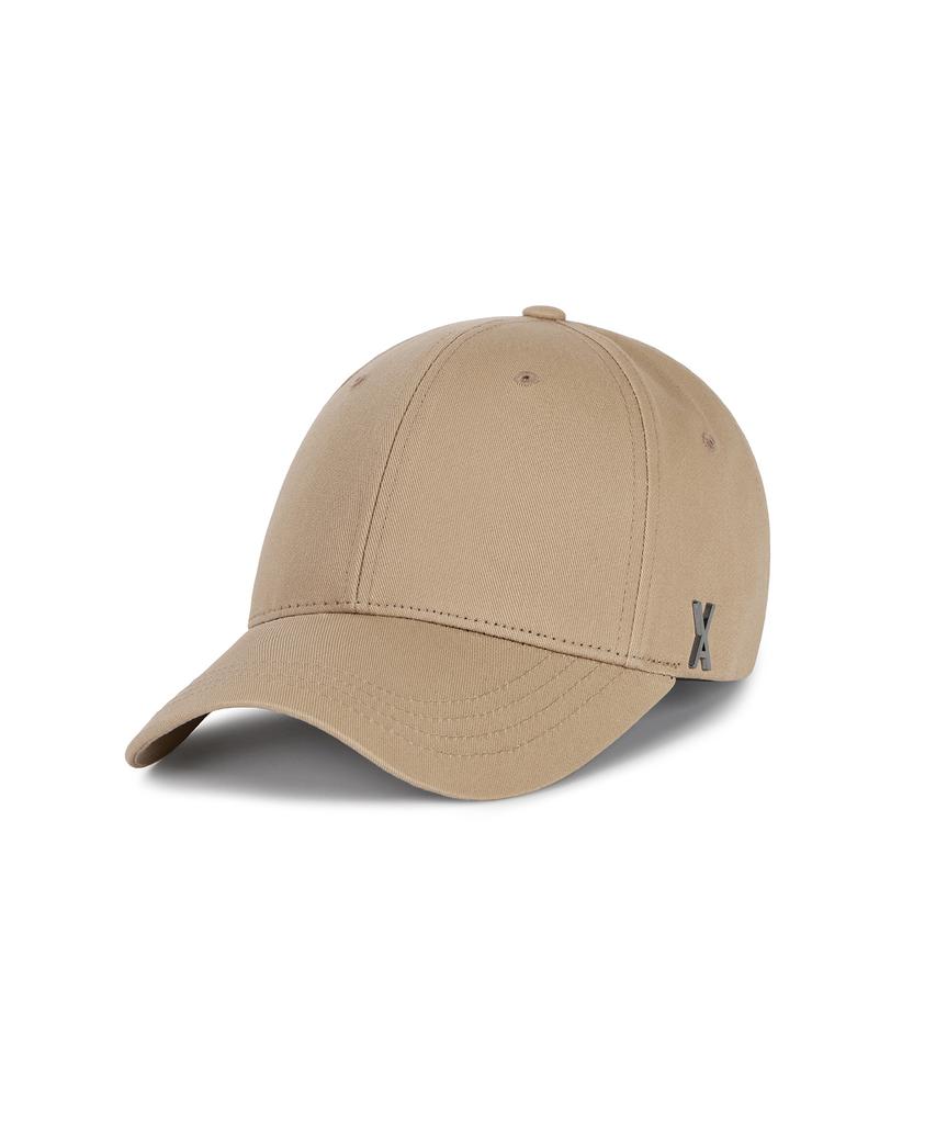 Bajal Studded Logo Oversized Ball Cap Beige