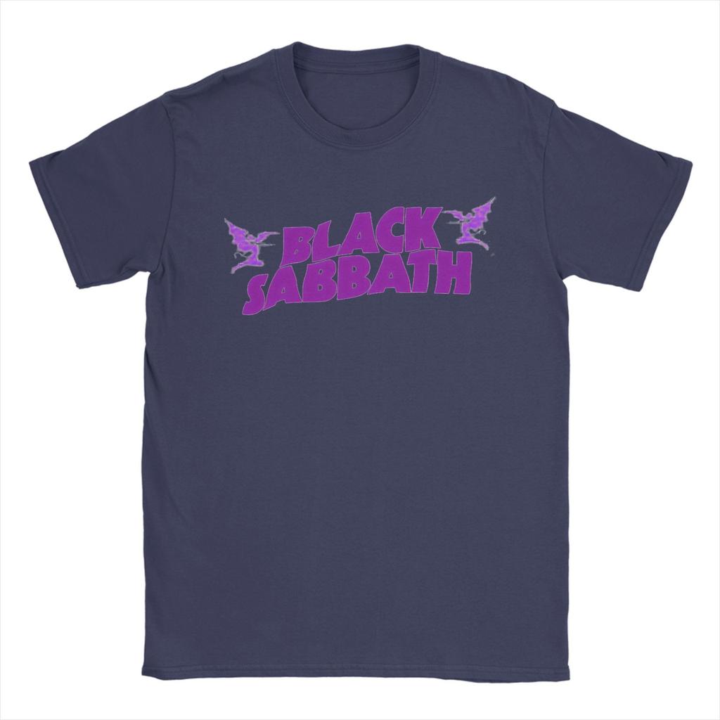 Black Sabbath Purple Logo T Shirt Hip Hop T-Shirts Short Sleeve Awesome Tshirt Summer Cotton Comfortable Oversized Tees