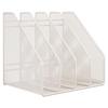 Metal Desktop File Organizer: Hanging Shelf & Storage Basket