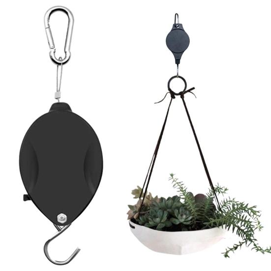 3 Pcs Retractable Plant Hanger Heavy Duty Plant Pulley Easy