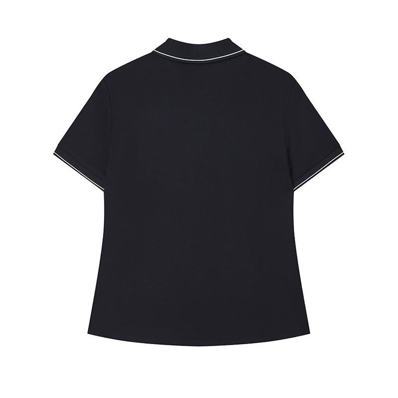 Fila Breathable Skin-Friendly Comfortable Versatile Simple Short Knit Polo Shirt Unisex Tops White Legendary-Blue F11W523105F-NV