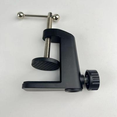 C Shape Table Mounting Clamp for Microphone Suspension Boom Scissor Arm Stand Holder with Adjustable Screw