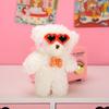 Cute Plush Bear Keychain Cartoon Blush Bear Pendant Keyring Animal Toy Couple Key Rings Hanging Ornament for Phone