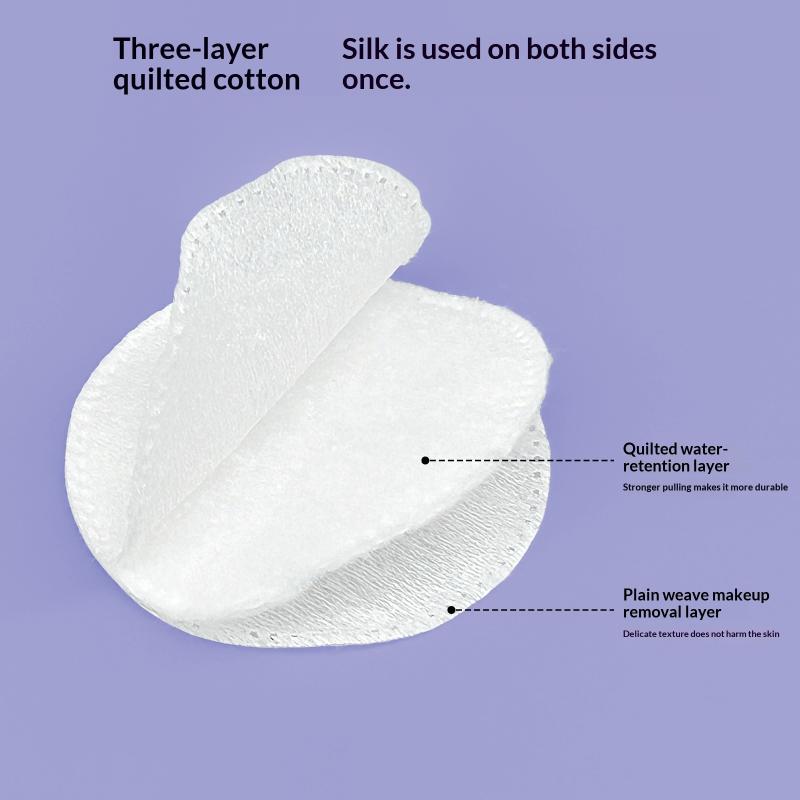 Dischetti Cotone Monouso per Trucco 100/120 Pezzi Morbidi Rotondi A Tre Strati Salviette Detergenti Viso Struccante Bellezza Cosmetica Pulizia