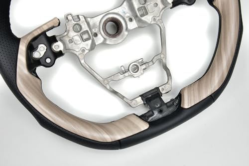 LANBO Original Steering Wheel Type II White Wood [Harrier MXUA/AXUH80/85]