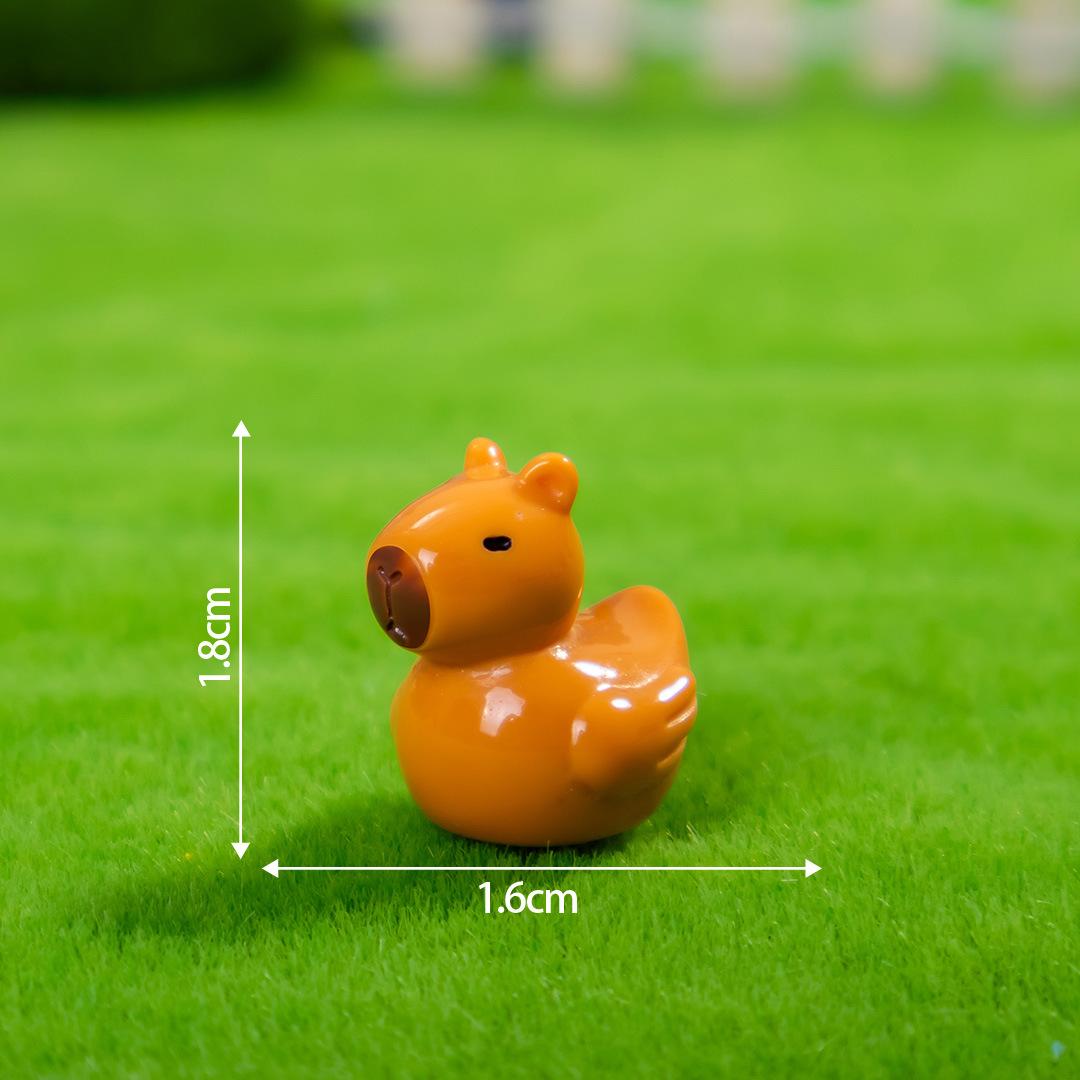 

10-100 Animal Figurine Micro Landscape Doll House Ornament Capibala crocodile snake Hippopotamus Elephant Miniature Resin Craft 10pcs