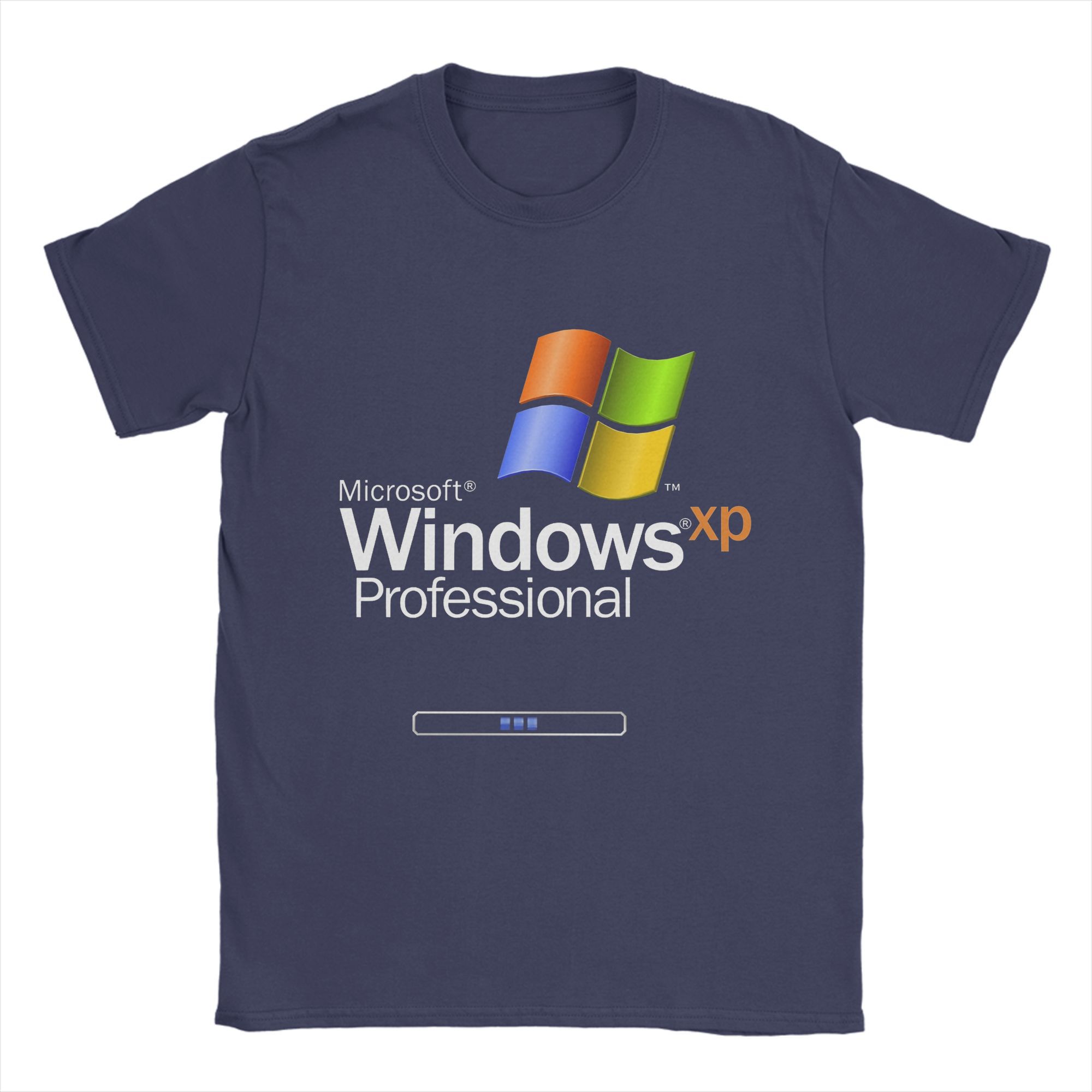 

Windows Xp T-Shirt Men Vintage Cotton Tees Round Collar Short Sleeve T Shirt Adult Tops 4XL