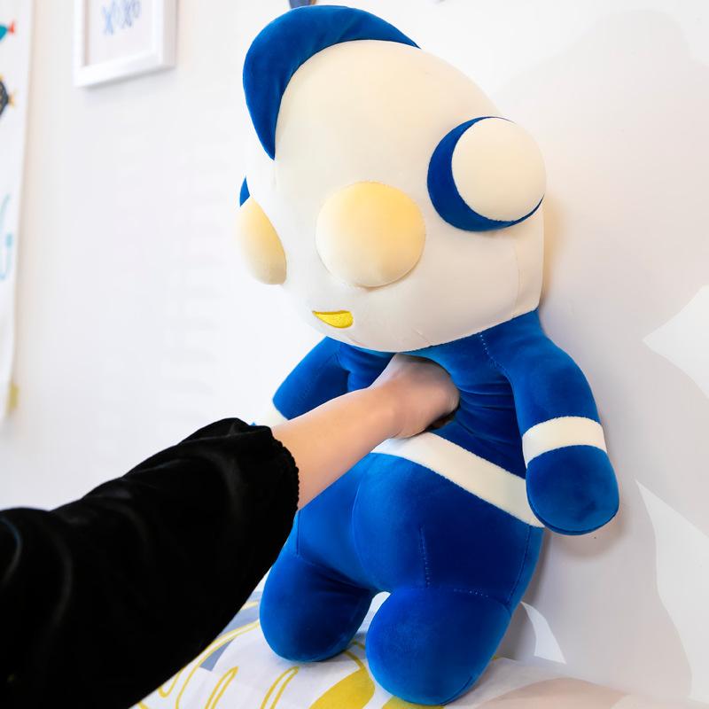 New Q Version Cute Down Cotton Plush Toy Doll Grab Machine Doll Throw Pillow Doll