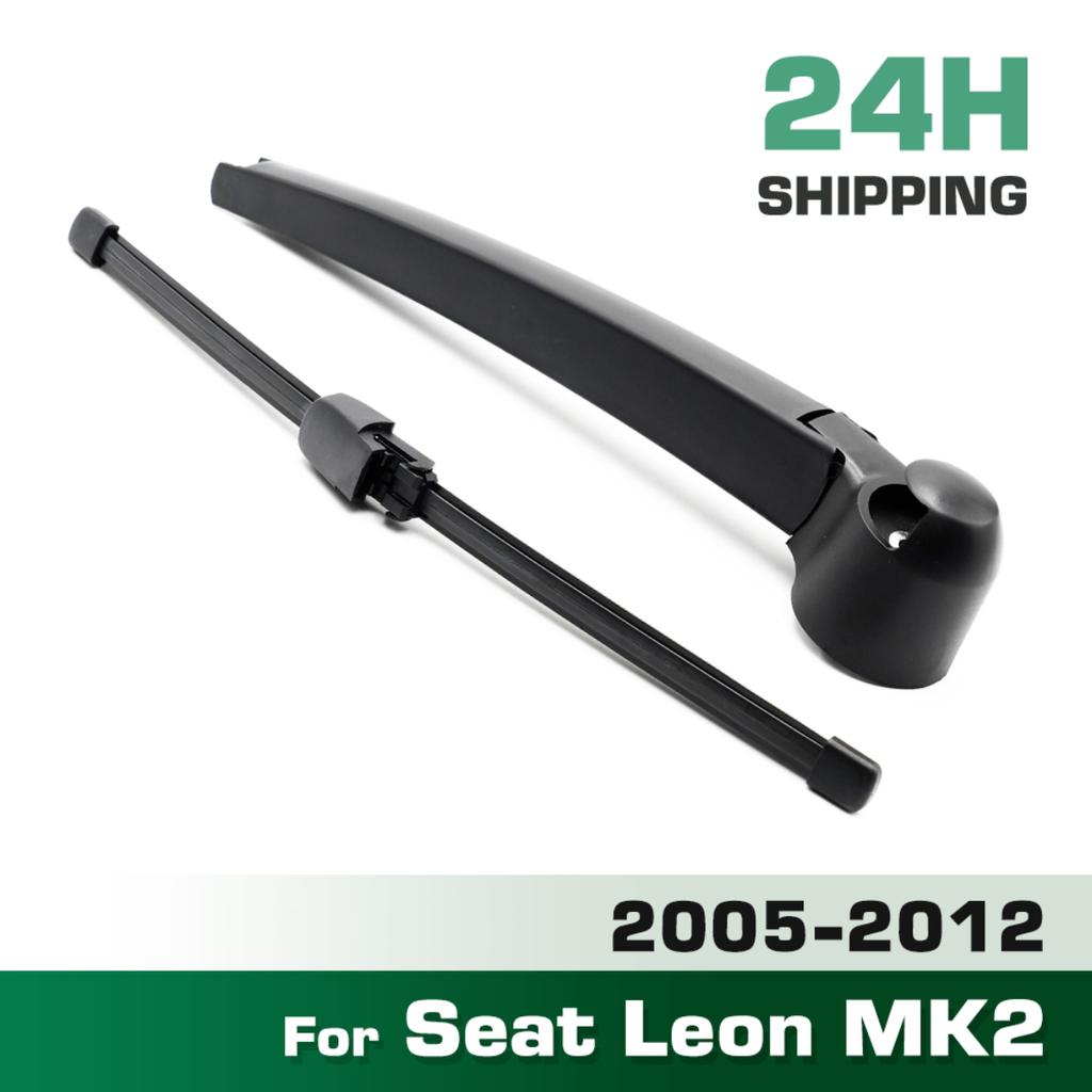 Wiper 11" Rear Wiper Blade & Arm Set Kit For Seat Leon MK2 2005 - 2012 Windshield Windscreen Tailgate Window Rain Brush