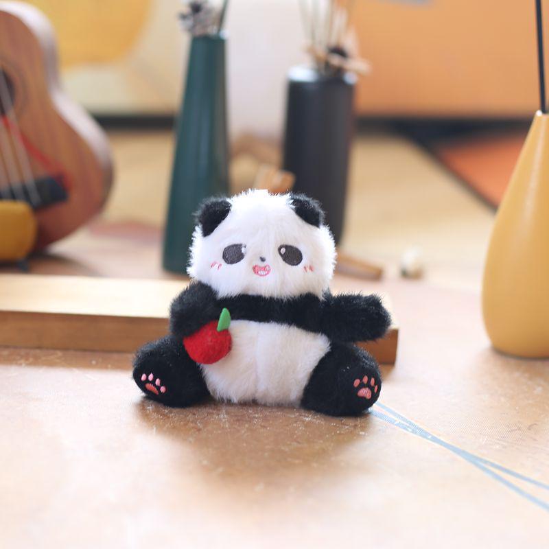 Adorable Wiggle Panda Pendant Plush Toy Cartoon Backpack Charm