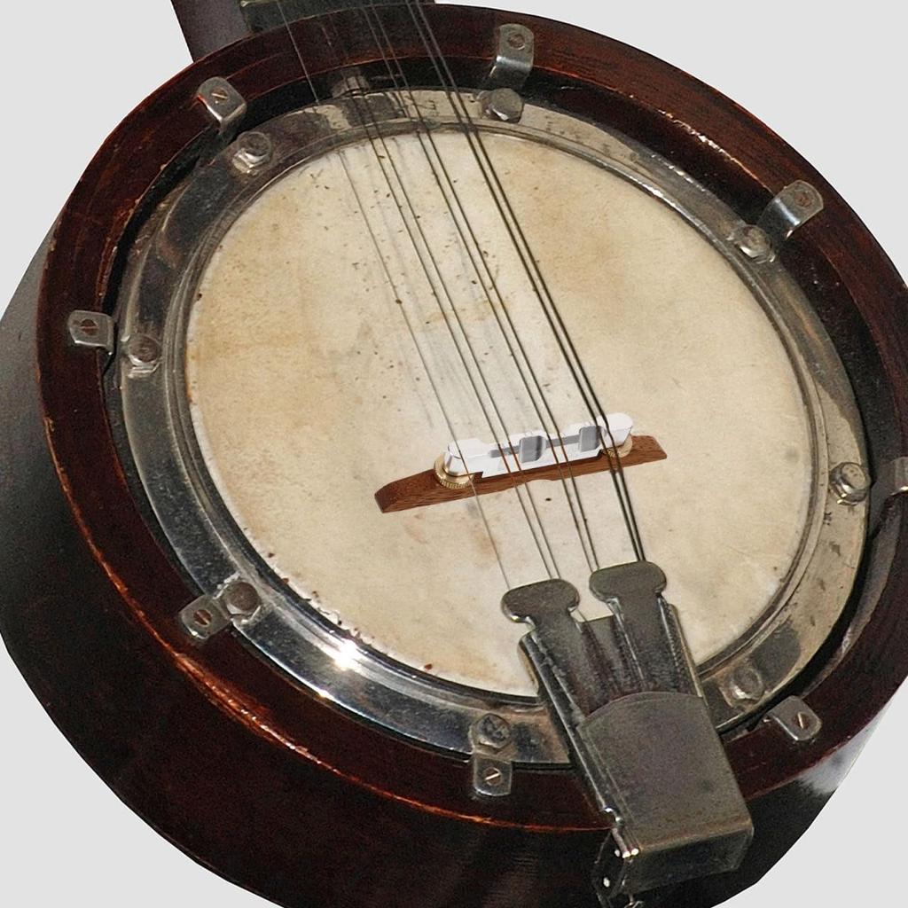 Abaodam Banjo Bridge, Wood Banjo Bridge Saddle, Durable Musical Instrument Part, Banjo Musical Instrument Accessory