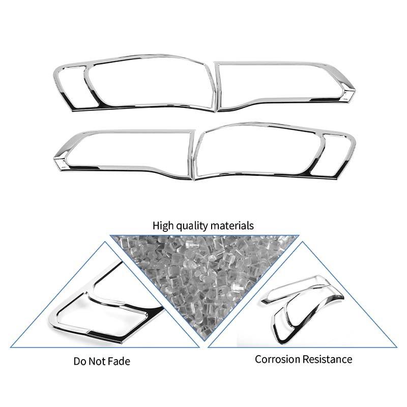 Car Tail Light Cover Decorative Stickers For Jeep Grand Cherokee 2014-2020 Car Exterior Accessories, ABS Plastic