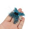 5pcs Artificial Butterfly Replacement Head Feather Cat Teaser Stick Funny Simulated Insect Pet Cat Toy